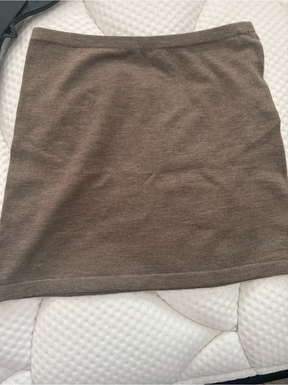 Eterne Mini Skirt in Taupe Brown